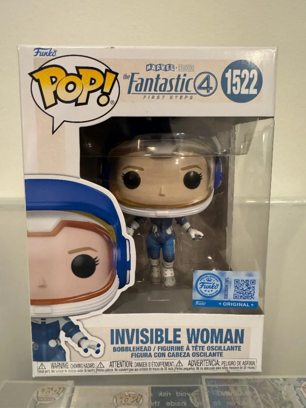 Funko Pop! Marvel Fantastic Four Invisible Woman Space Suit #1522 Exclusive